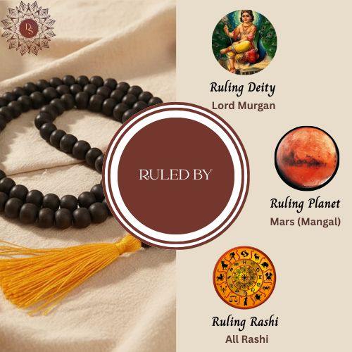 Premium Karungali Mala โ (108+1)Beads of Protection