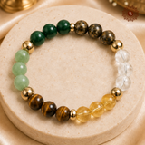 Dhan Yog Bracelet natural stone bead close-up