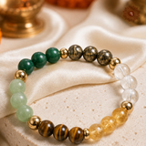 Dhan Yog Bracelet with six natural prosperity gemstones