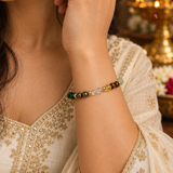 Dhan Yog Bracelet worn on female wrist