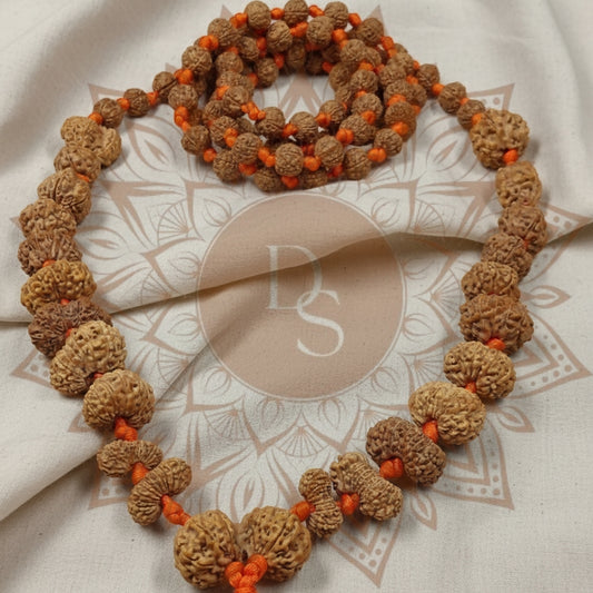 1–21 Mukhi Rudraksha Mala (Indra Mala)