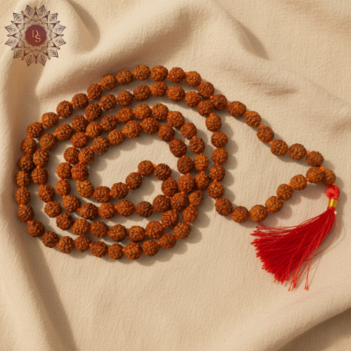 7 Mukhi Rudraksha Mala (108+1 Beads)