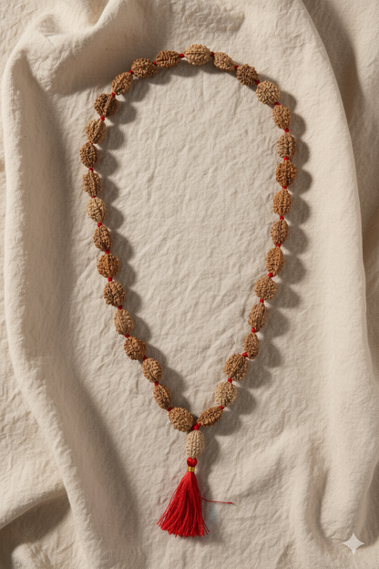 2 Mukhi Rudraksha Mala (108+1 Bead)