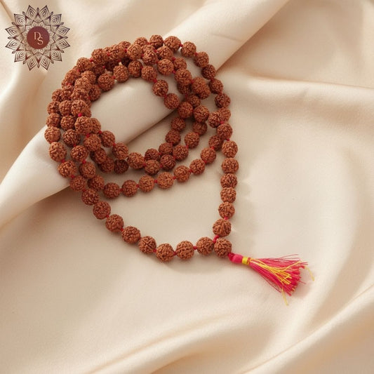 5 Mukhi Rudraksha Mala (108+1 Bead)