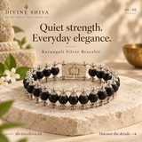 Silver Karungali Bracelet (Murugan Kavach)