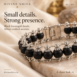 Silver Karungali Bracelet (Murugan Kavach)