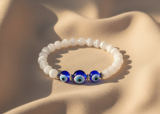 Evil Eye (White) Protection Bracelet